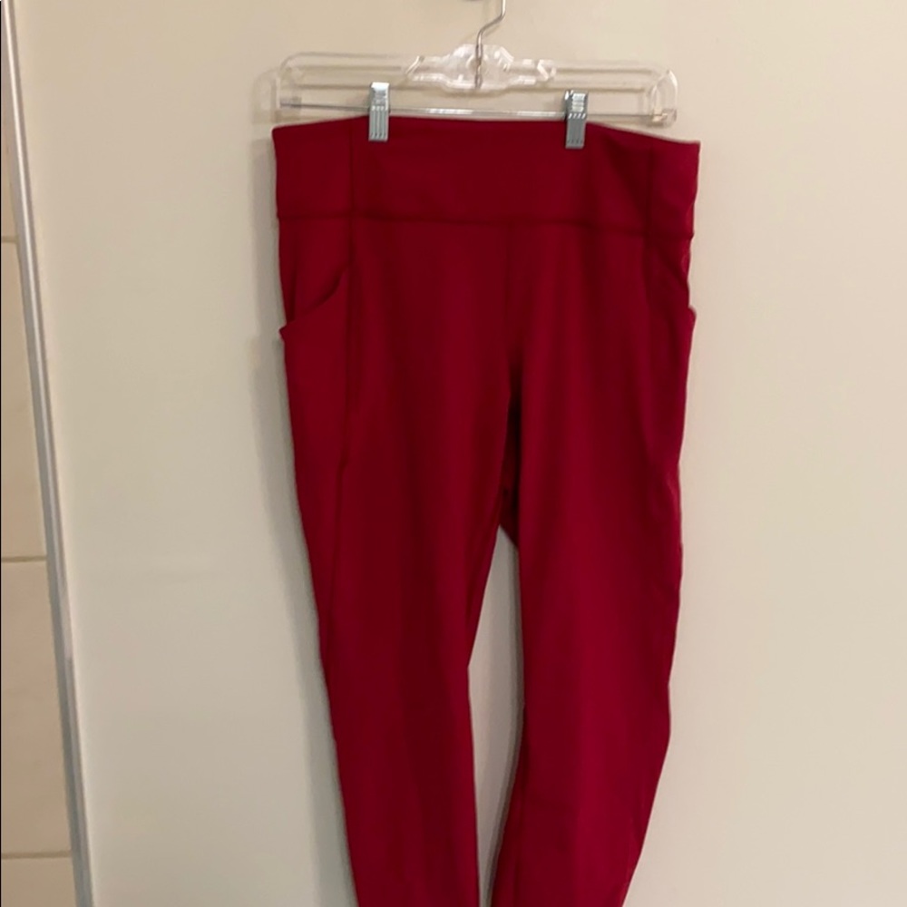 Pink Lululemon Capris